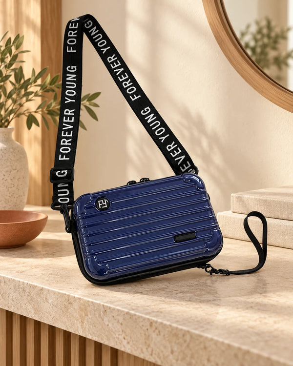 PC hard shell toiletry bag 7-inch shoulder crossbody bag hand storage bag suitcase small bag