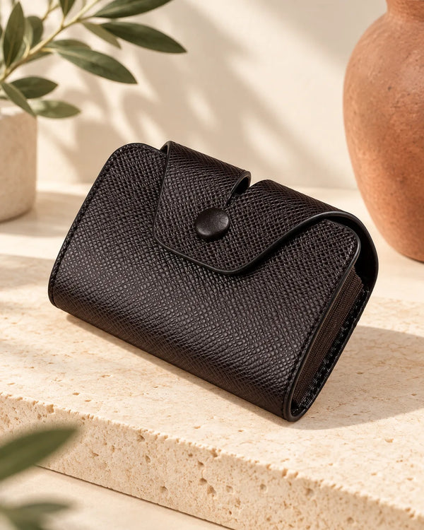 Multi functional card holder for men's and women's accordion bank card holder