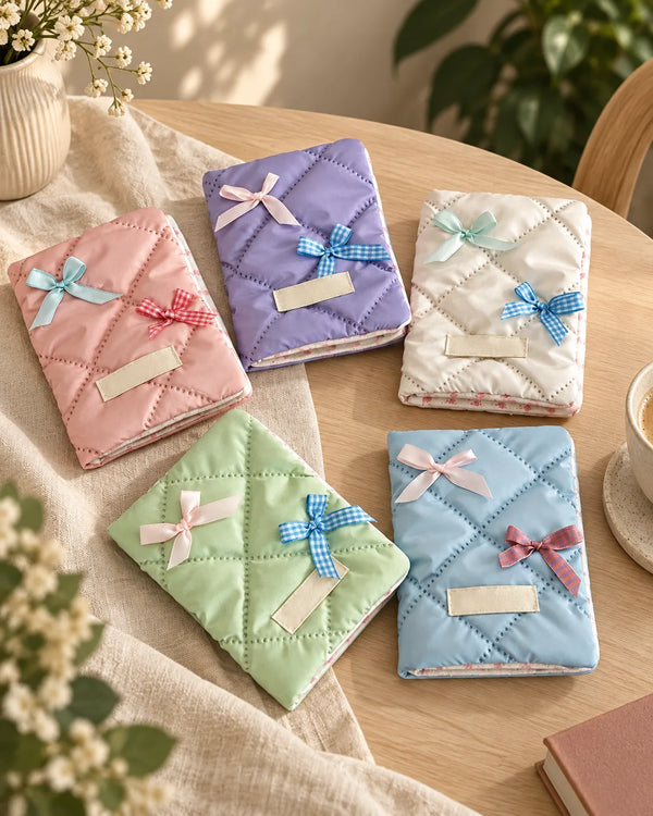 Bow shaped passport holder card holder document storage bank card