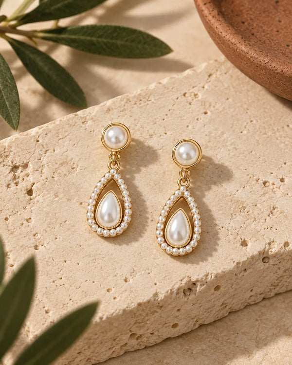 Droplet earrings French fashion earrings niche earrings