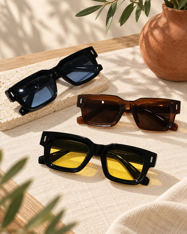 Rectangular sunglasses
