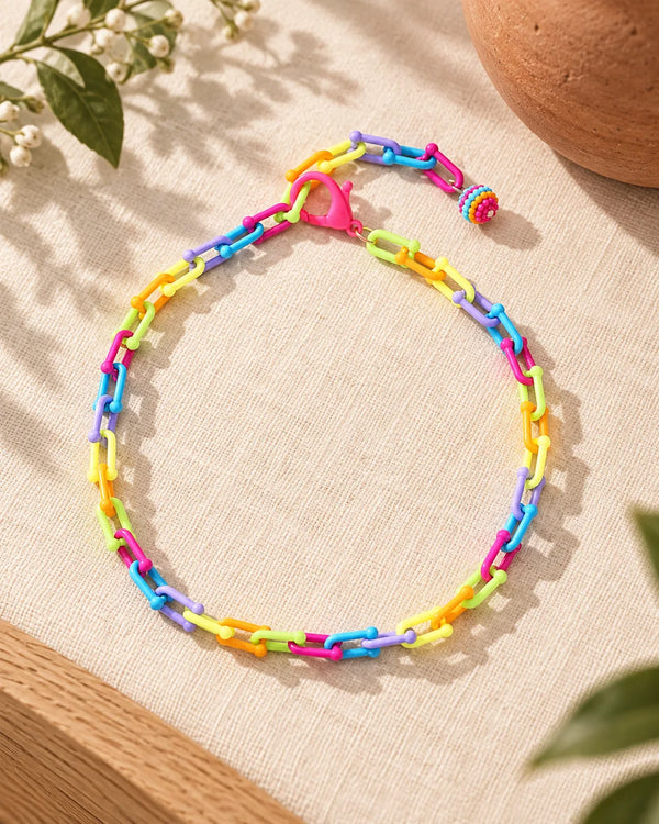 Handmade chain splicing anklet