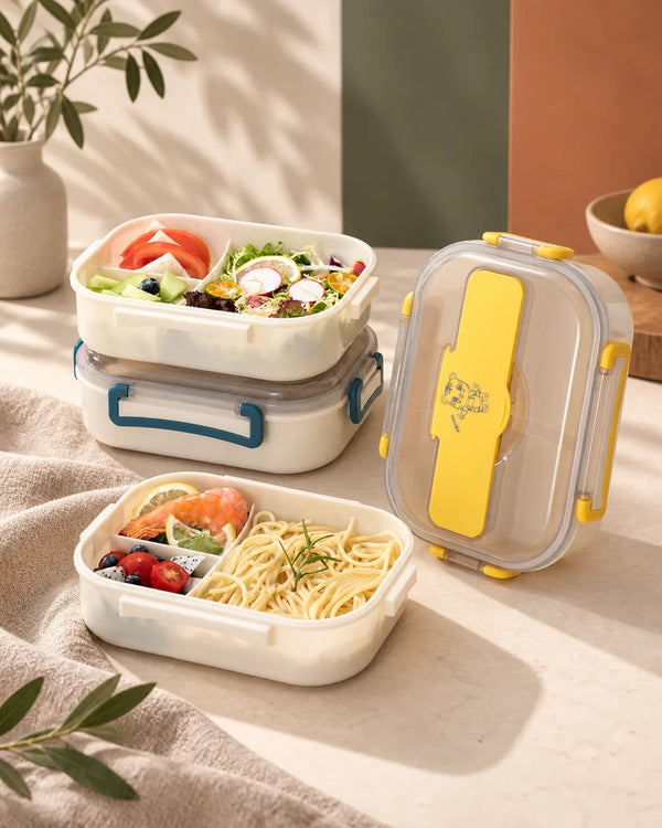 Simple portable sealed microwaveable lunch box lunch box lunch box