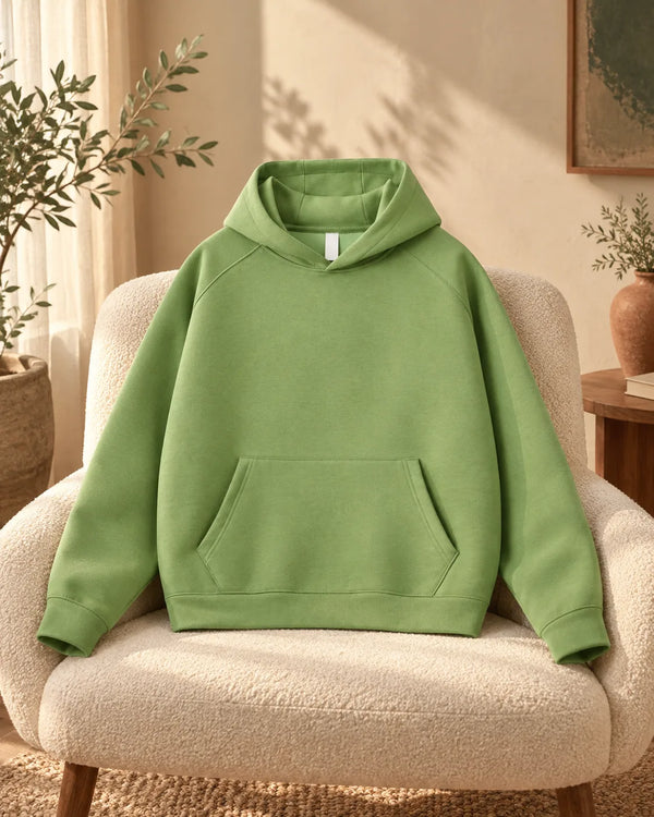 Loose hooded sweatshirt