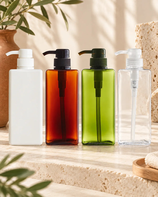 Clearance Refillable Bottles Lotion Container Large Pump Plastic Shampoo Bottle Refillable Travel Bottle Living Essentials