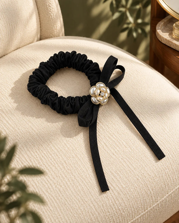 Camellia Bow Ribbon Hair Tie Women's Hair Rope Headdress Hair Accessories