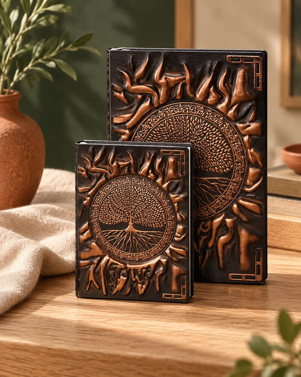 A5 relief notebook, retro PU notebook, handmade diary, business notebook