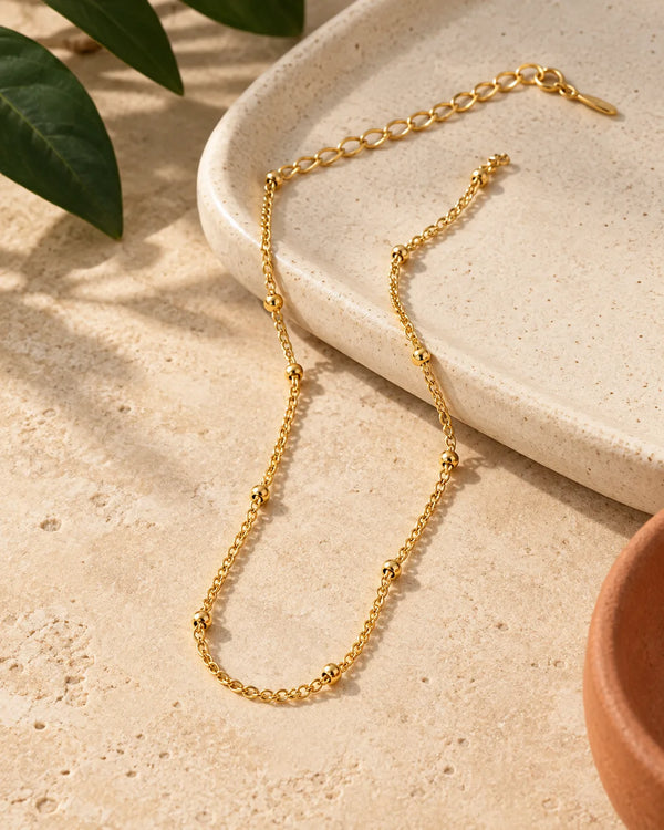 Stainless Steel Bead Anklet