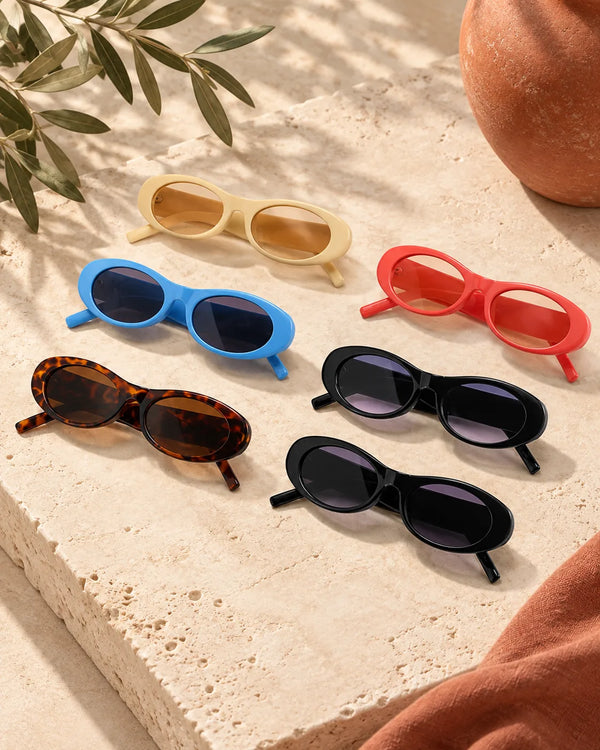 Oval sunglasses glasses fashion sunglasses