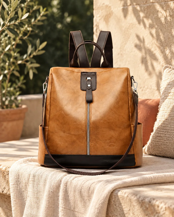 PU Leather Backpack Bag