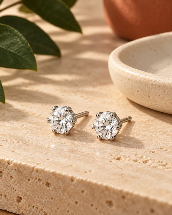 Stainless steel earring set with multiple decorations