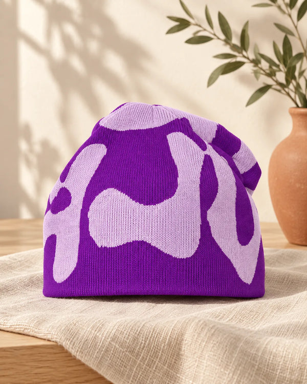 Bean hat contrasting candy colored woolen hat knitted hat cold hat Beanie couple street