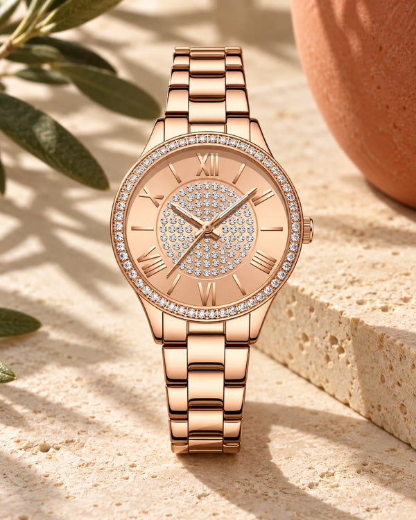 Ladies Watch Fashion Steel Band Watch Casual Ladies Watch Quartz Watch Watch