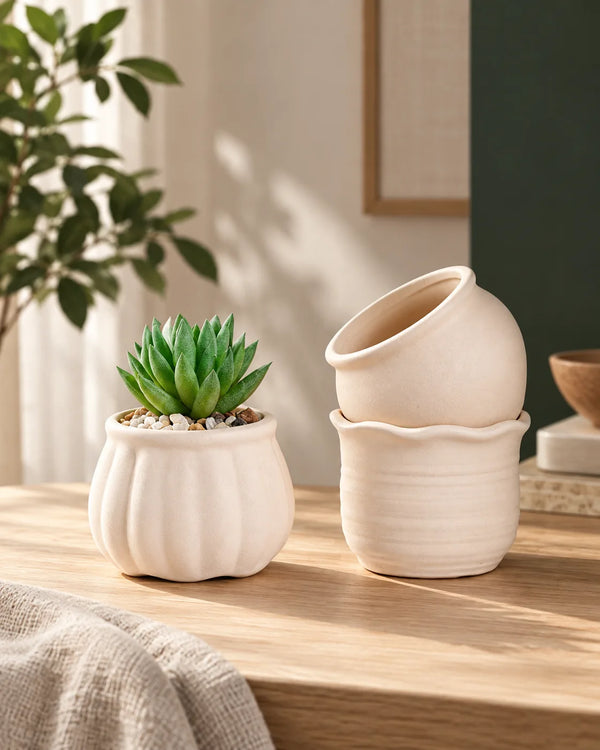 Succulent Flower Pot Ornaments Home Decoration Succulent Flower Pot Wholesale Gardening Flower Pot Ceramic Green Plant Pot