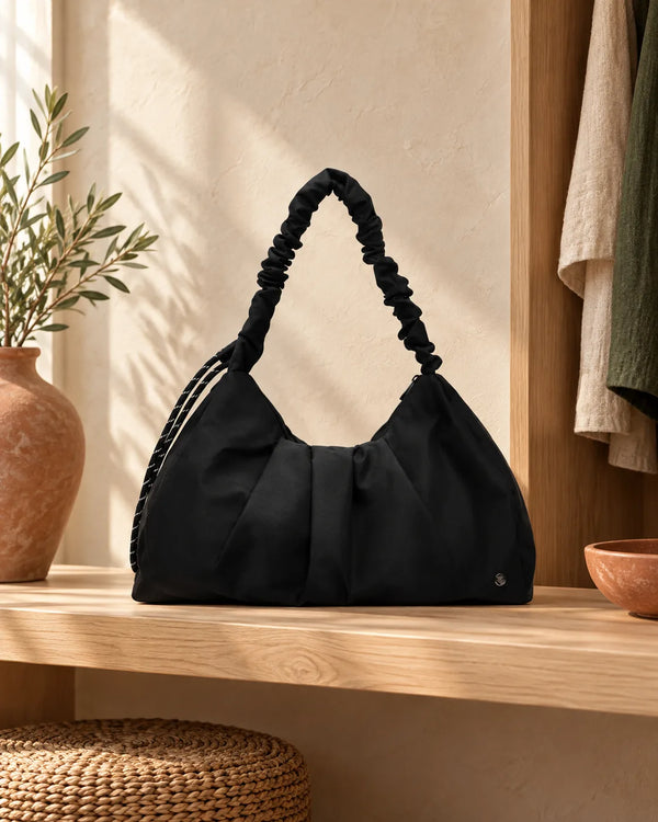 Ruched Large Tote Bag