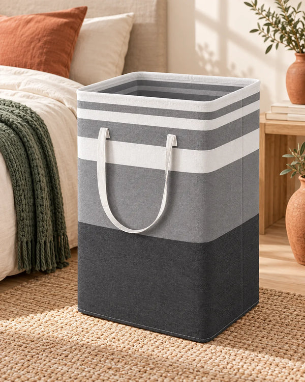 Collapsible Fabric Laundry Hamper Clothing Storage Basket Multi-purpose Organizer Large Capacity Dirty Clothes Bag