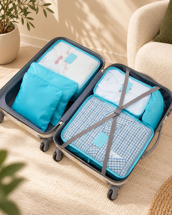 6Pcs/set Packing Cube Travel Bags Portable Large Capacity Clothing Sorting Organizer Luggage Accessories Supplies Product