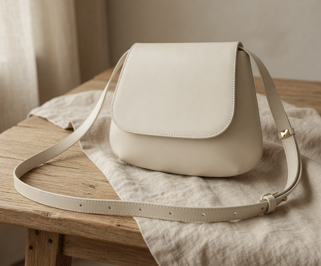 Cedar & Kite studio image - Women's Vegan Leather Saddle Bag
