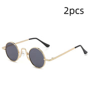 Retro Hip Hop Sunglasses Small Frame Round