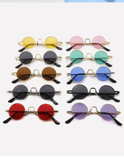 Retro Hip Hop Sunglasses Small Frame Round