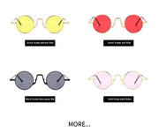 Retro Hip Hop Sunglasses Small Frame Round