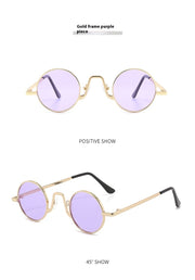 Retro Hip Hop Sunglasses Small Frame Round