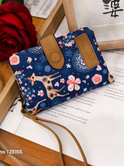 Multifunctional Tri-fold Fashion Multi-card-slot Printed Wallet