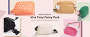 Viva Terry Women's Quilted Waist Pack  Small Puffy Sports Bag Adjustable Strap Ideal For Running, Travel, Hiking, And Fitness