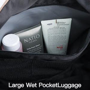 Women's Travel Bag With Toiletry Pouch  Carry-on Overnight & Weekend Bag For Travel, Yoga, And Gym  White Floral Design