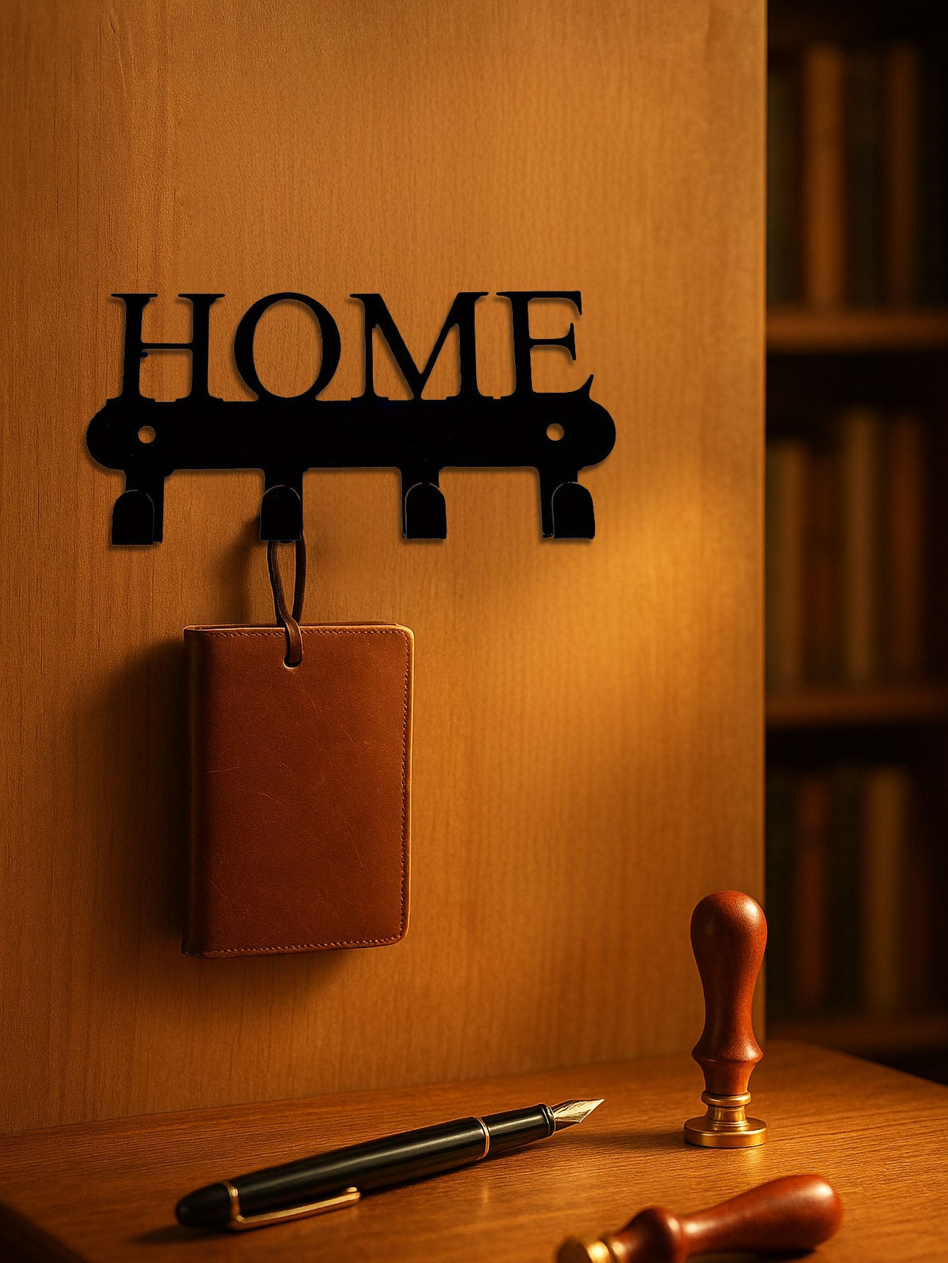 Wall-Mounted Key Rack,Metal Coat Key Holder,Minimalist Entryway Organizer
