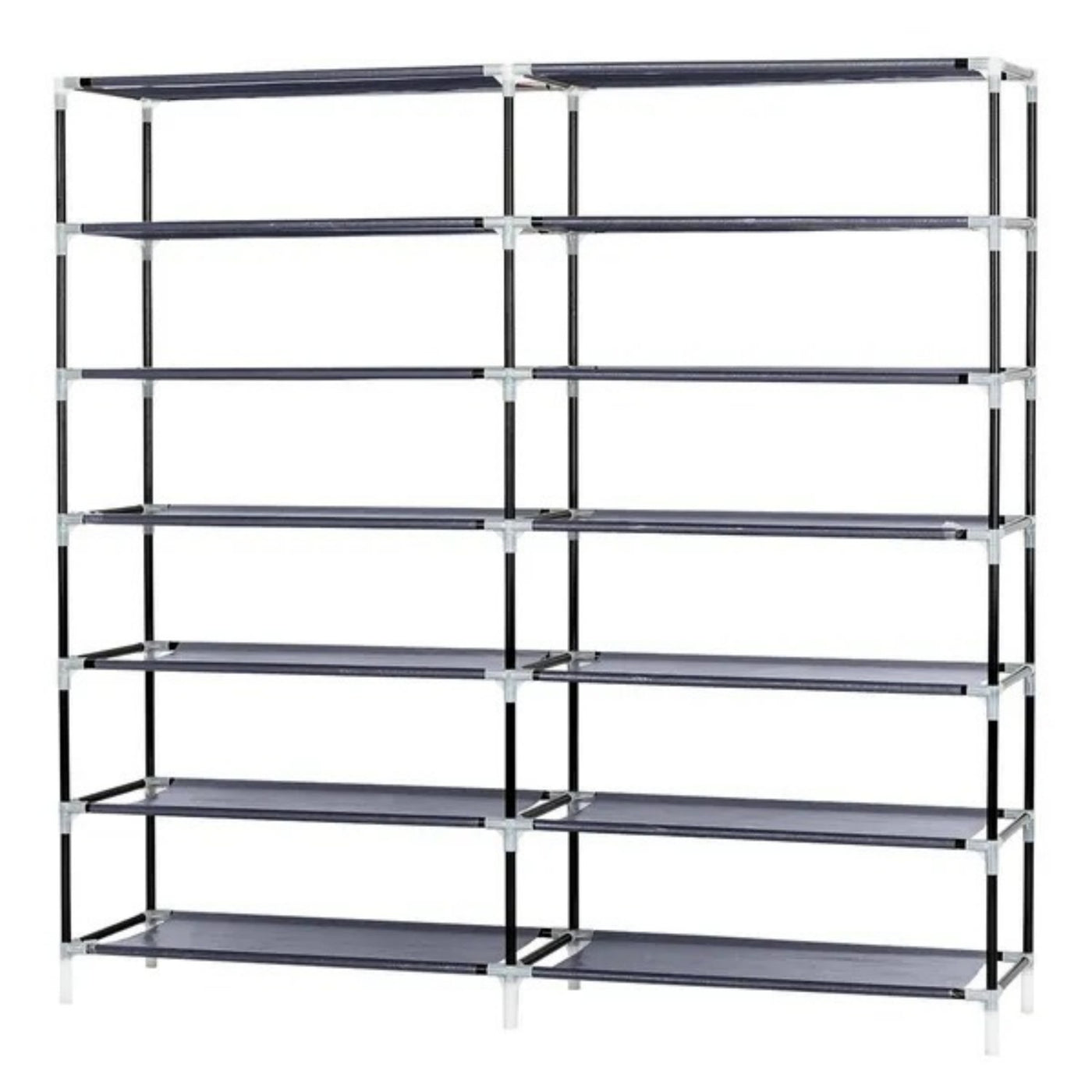 7 Tiers Portable Shoe Rack Closet Fabric Cover Shoe Storage Organizer Cabinet